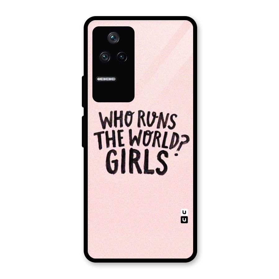 Girls World Glass Back Case for Poco F4 5G