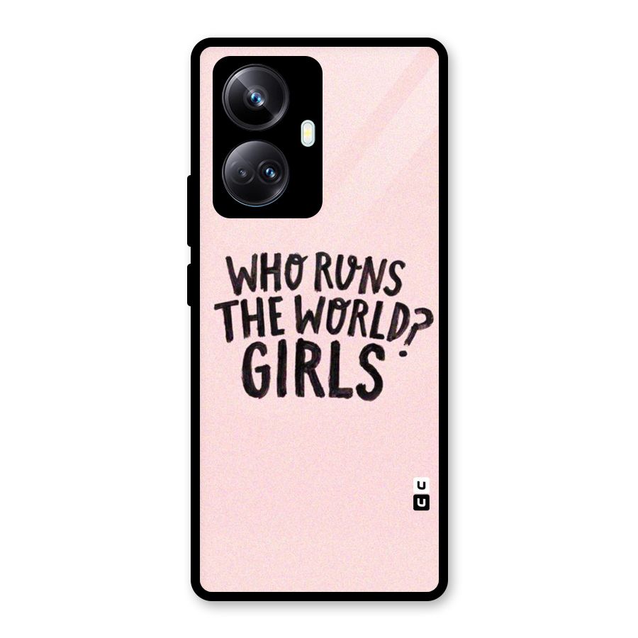 Girls World Glass Back Case for Realme 10 Pro Plus