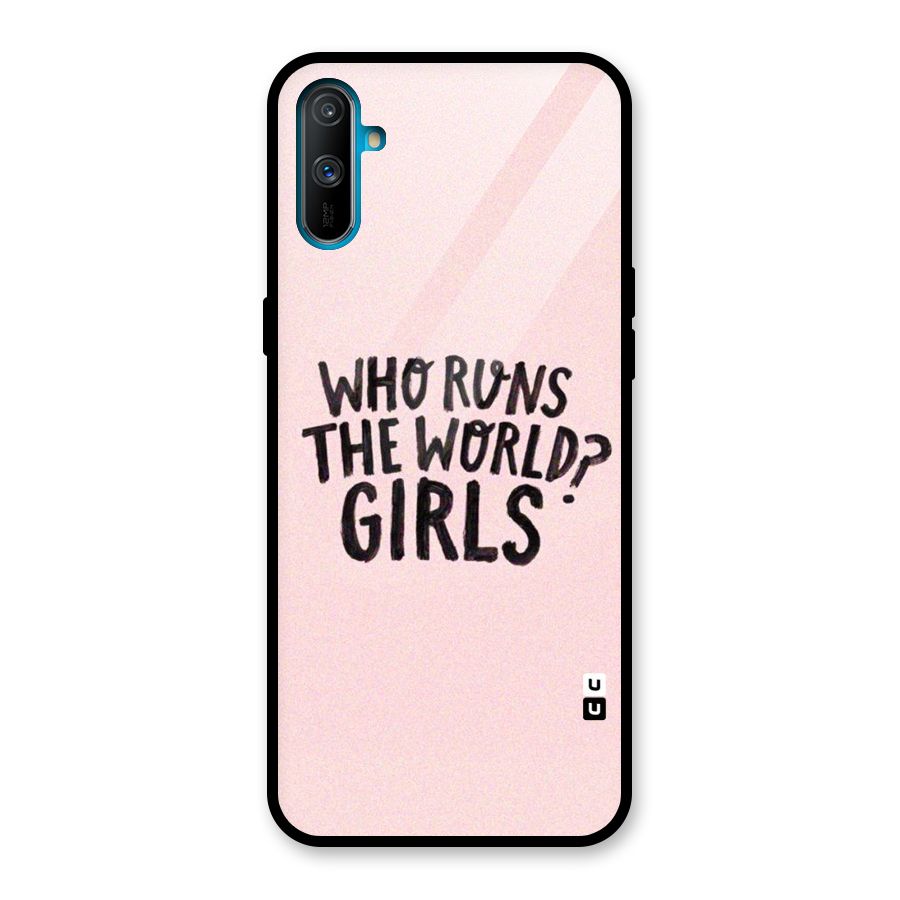 Girls World Glass Back Case for Realme C3