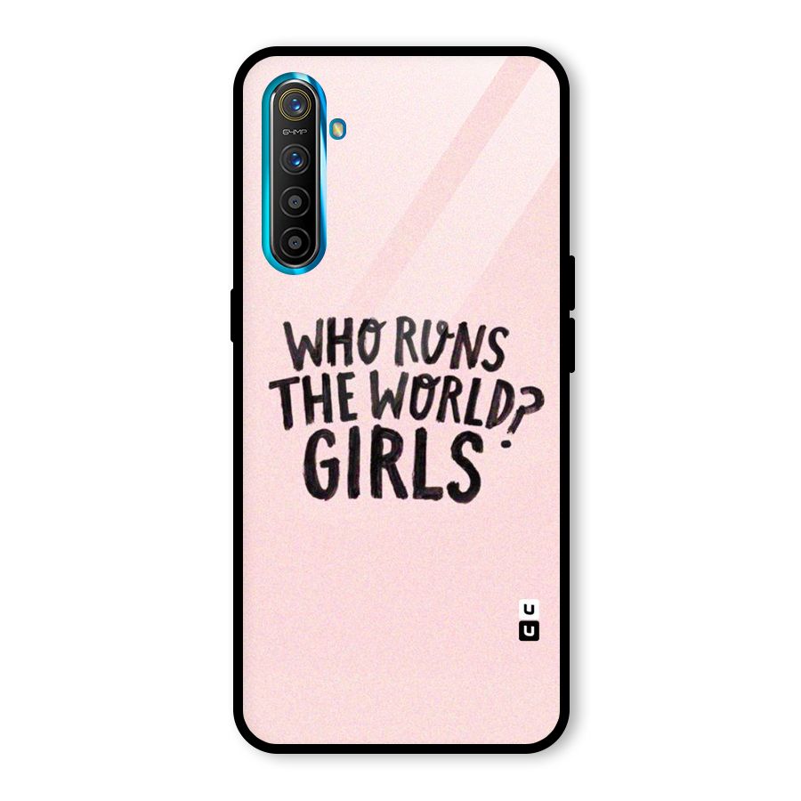 Girls World Glass Back Case for Realme X2
