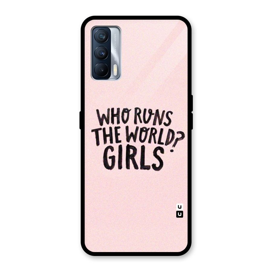 Girls World Glass Back Case for Realme X7