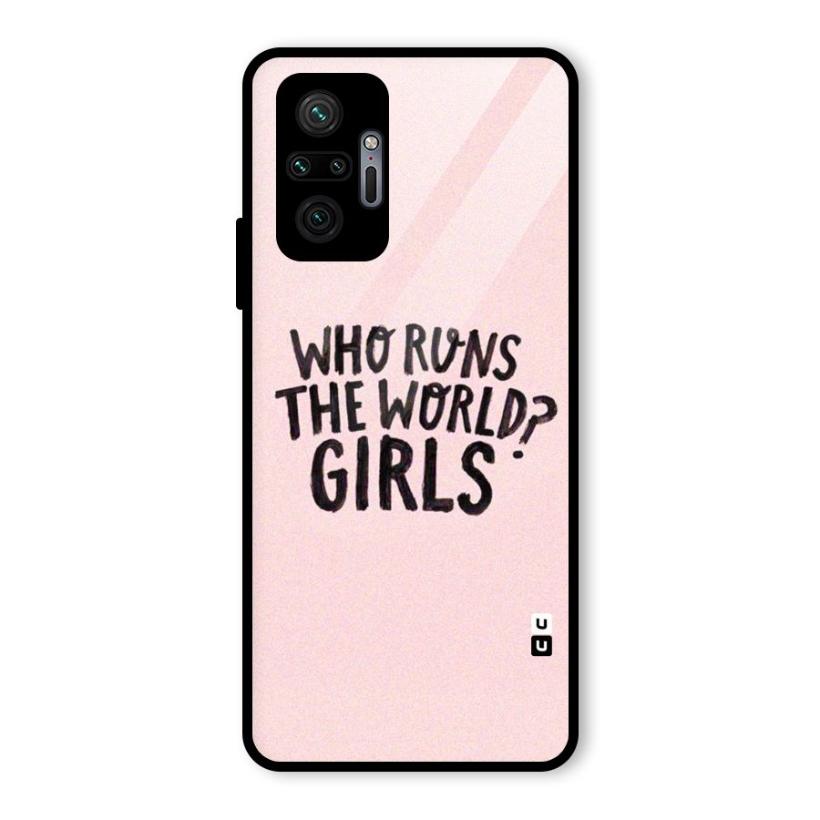 Girls World Glass Back Case for Redmi Note 10 Pro