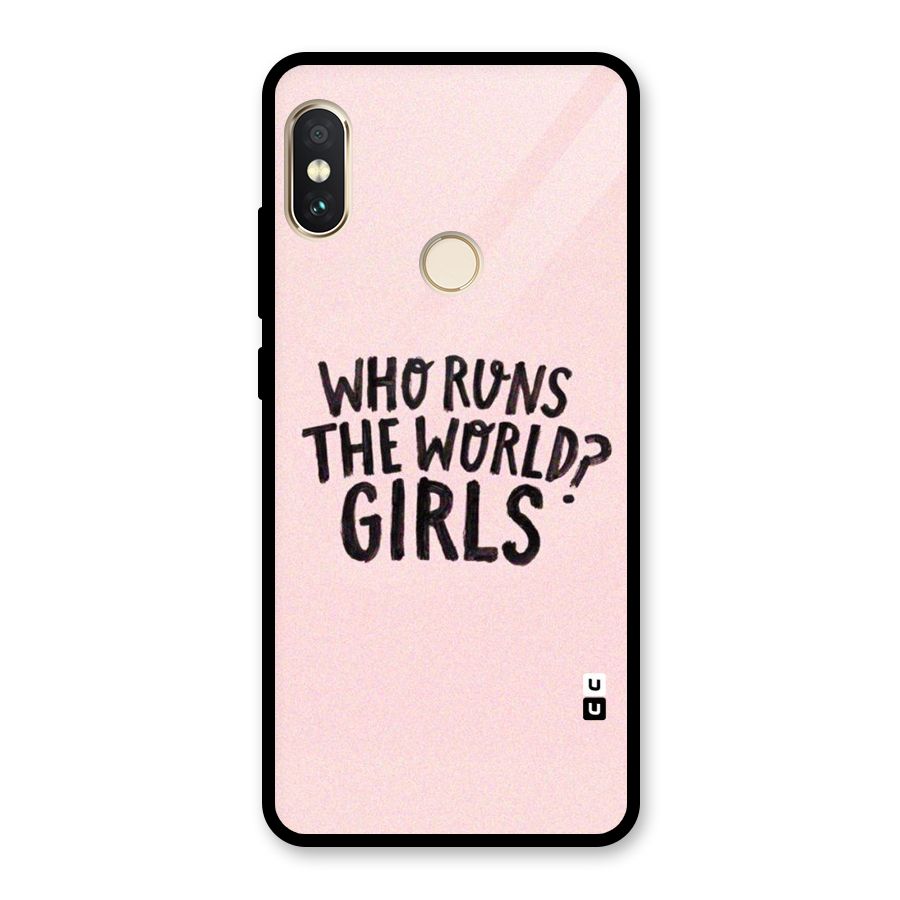 Girls World Glass Back Case for Redmi Note 5 Pro