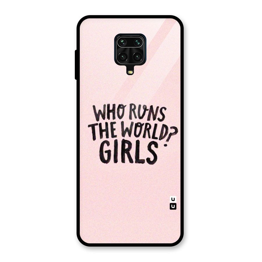 Girls World Glass Back Case for Redmi Note 9 Pro