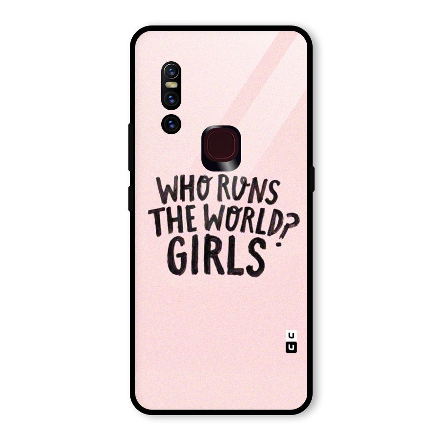 Girls World Glass Back Case for Vivo V15