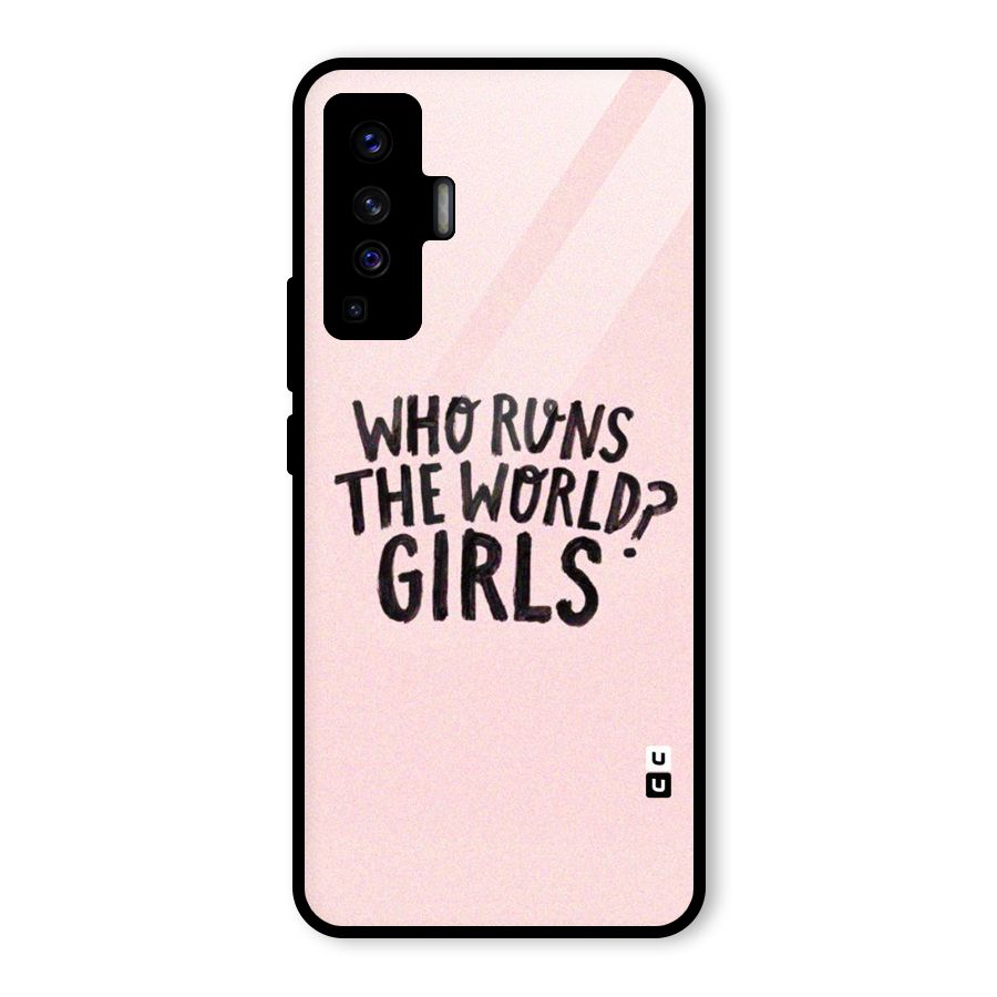 Girls World Glass Back Case for Vivo X50