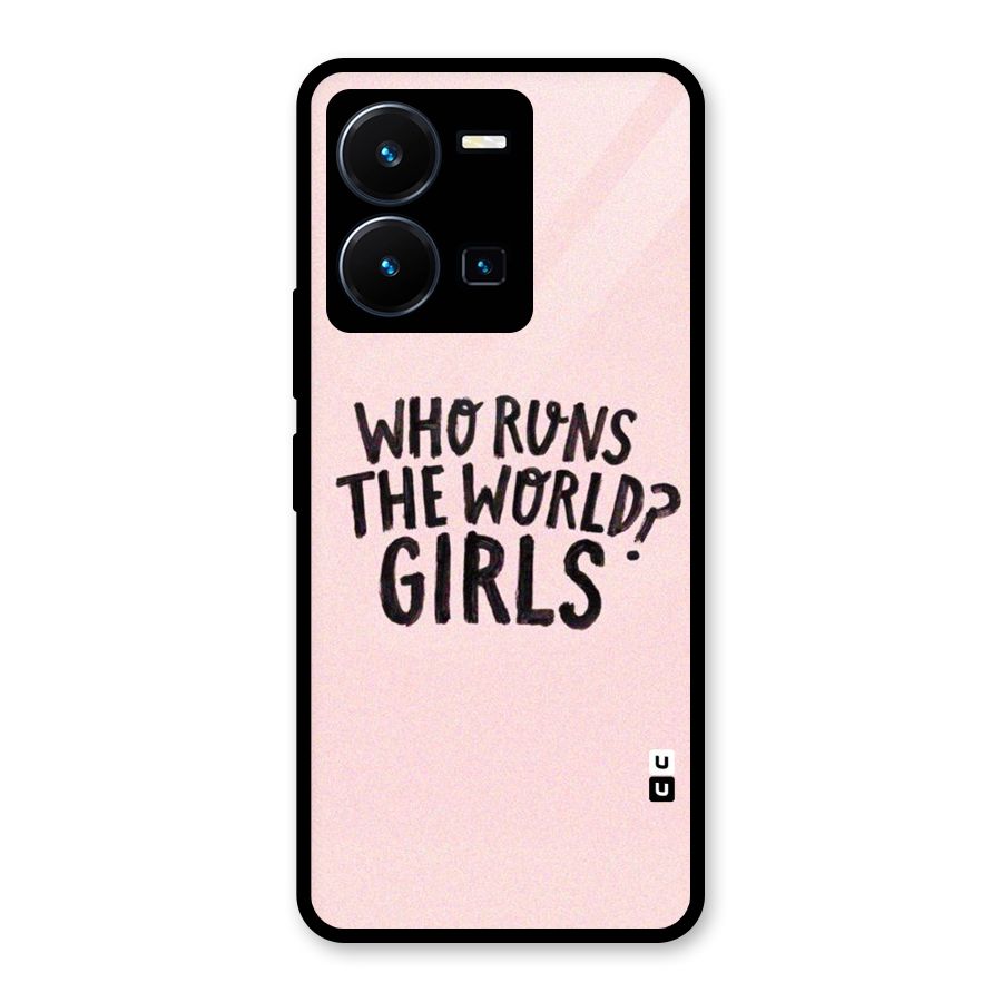 Girls World Glass Back Case for Vivo Y35