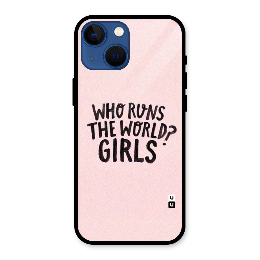 Girls World Glass Back Case for iPhone 13 Mini