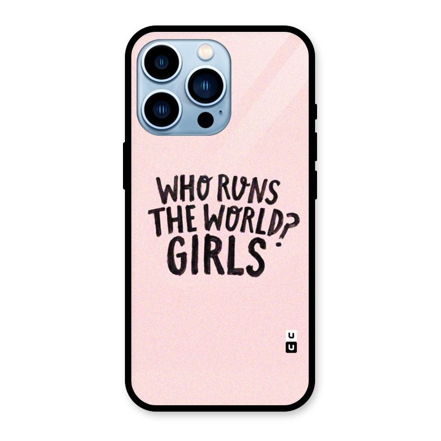 Girls World Glass Back Case for iPhone 13 Pro