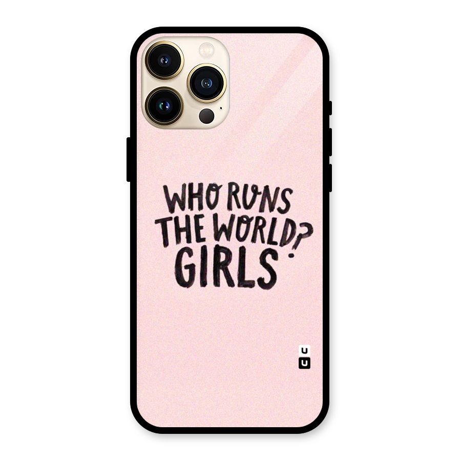 Girls World Glass Back Case for iPhone 13 Pro Max