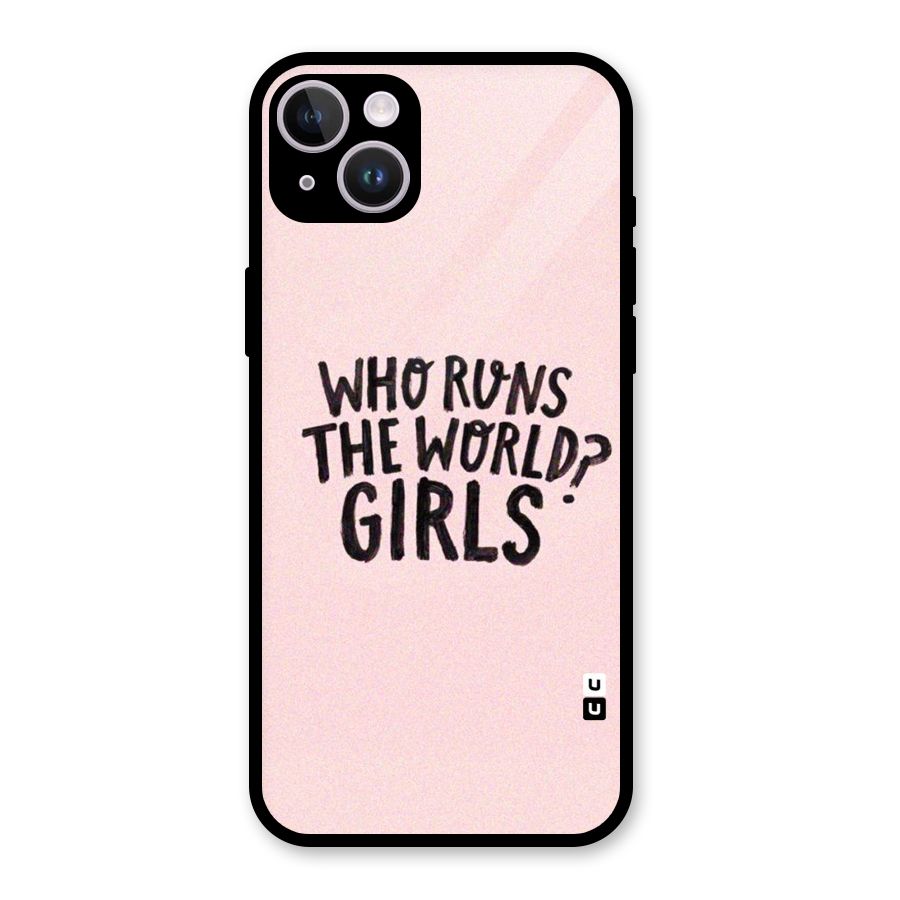 Girls World Glass Back Case for iPhone 14 Plus