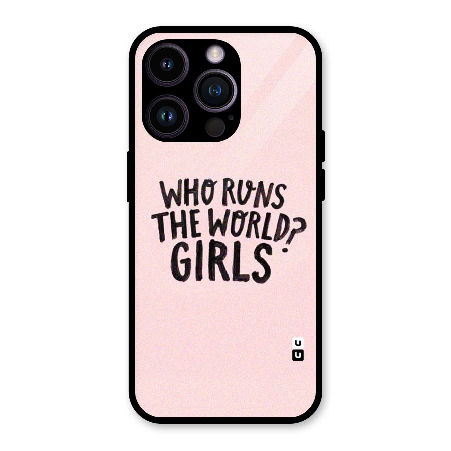Girls World Glass Back Case for iPhone 14 Pro