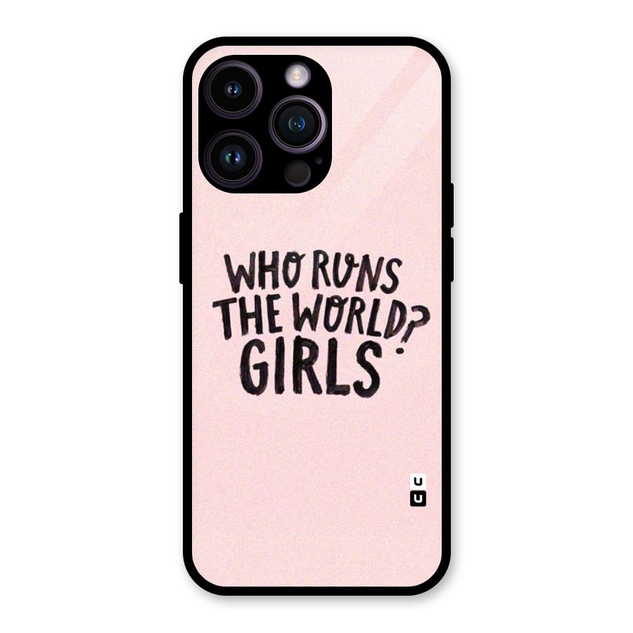 Girls World Glass Back Case for iPhone 14 Pro Max
