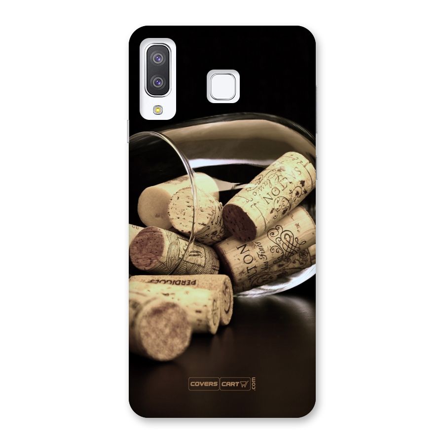 Glass Cork Back Case for Galaxy A8 Star