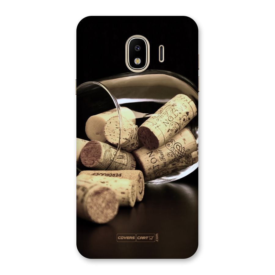 Glass Cork Back Case for Galaxy J4