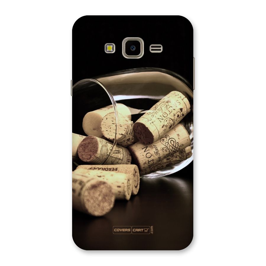 Glass Cork Back Case for Galaxy J7 Nxt