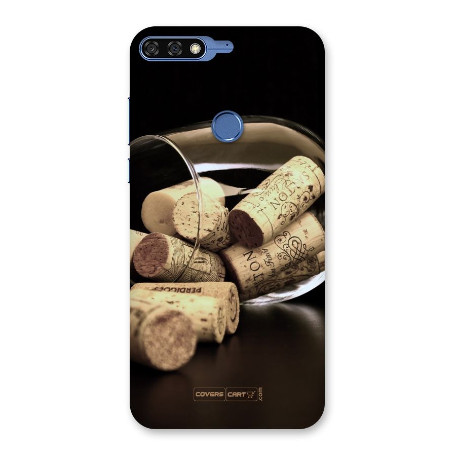 Glass Cork Back Case for Honor 7C