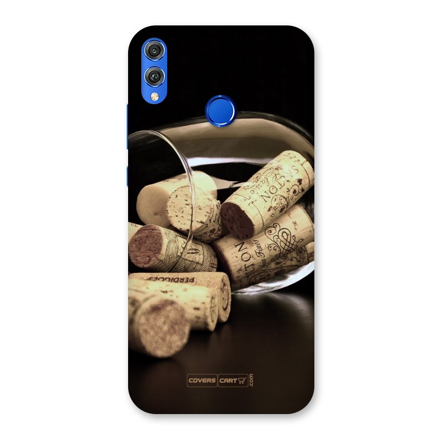 Glass Cork Back Case for Honor 8X