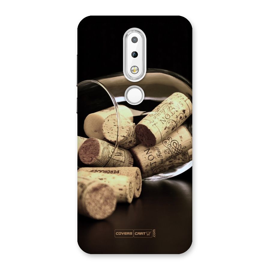 Glass Cork Back Case for Nokia 6.1 Plus