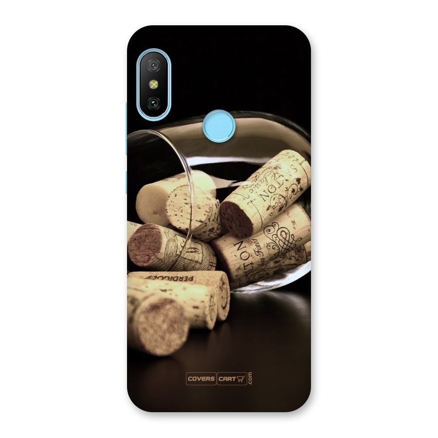 Glass Cork Back Case for Redmi 6 Pro