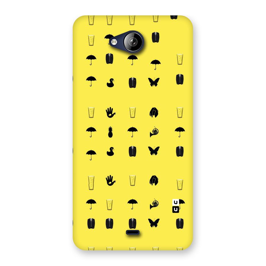 Glass Pattern Back Case for Canvas Play Q355