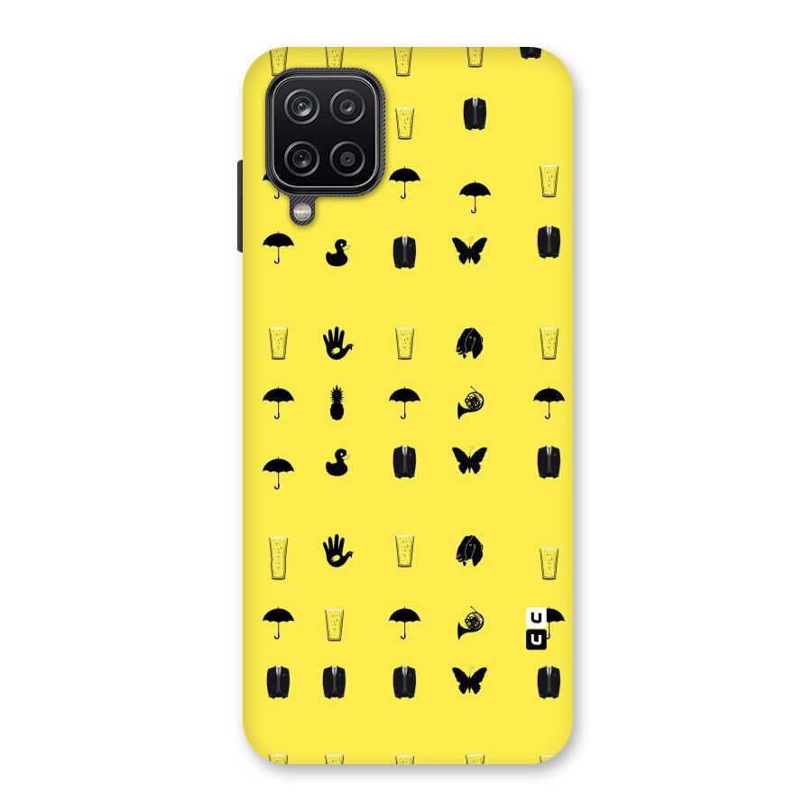 Glass Pattern Back Case for Galaxy A12