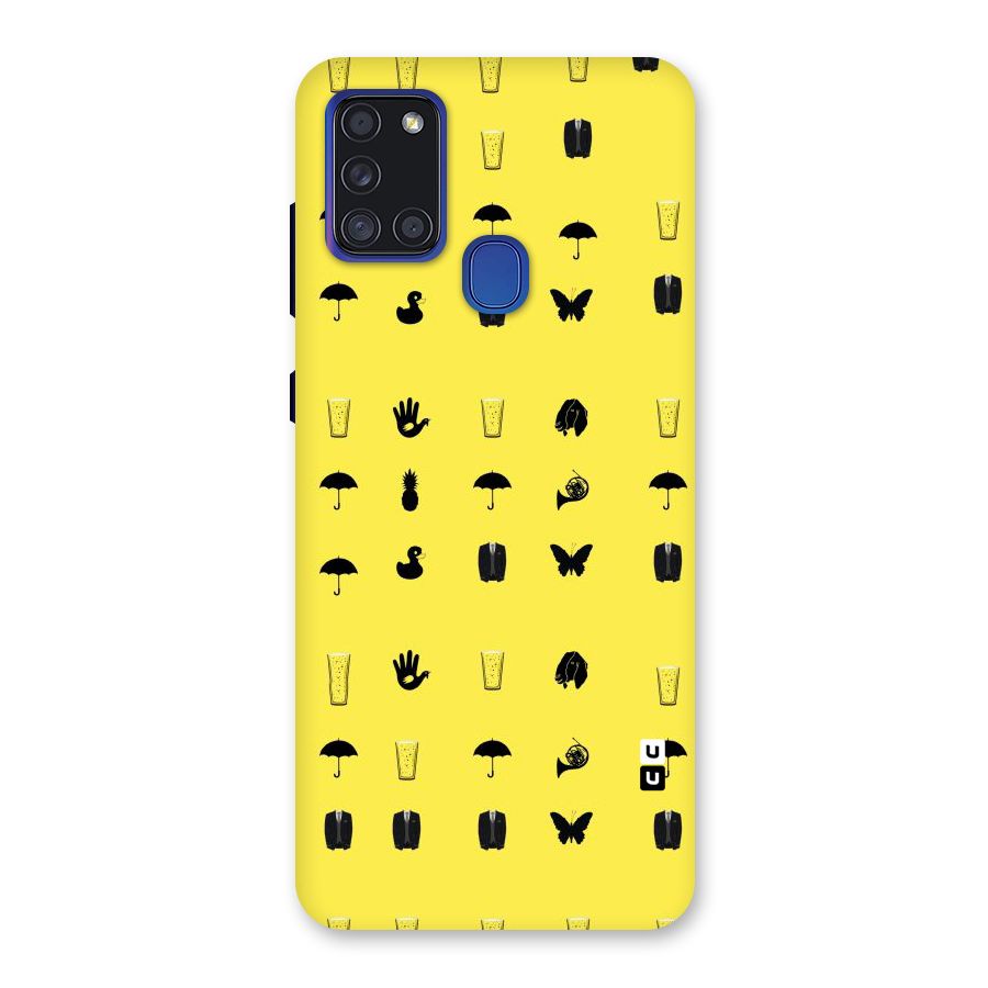 Glass Pattern Back Case for Galaxy A21s