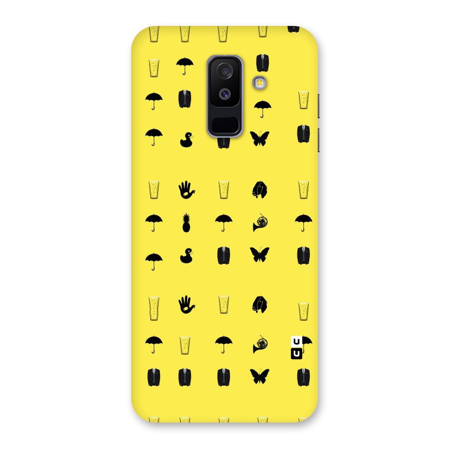 Glass Pattern Back Case for Galaxy A6 Plus