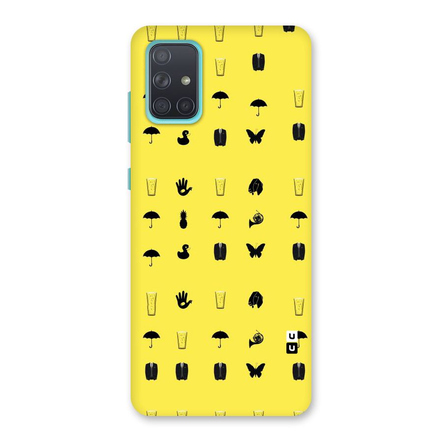 Glass Pattern Back Case for Galaxy A71