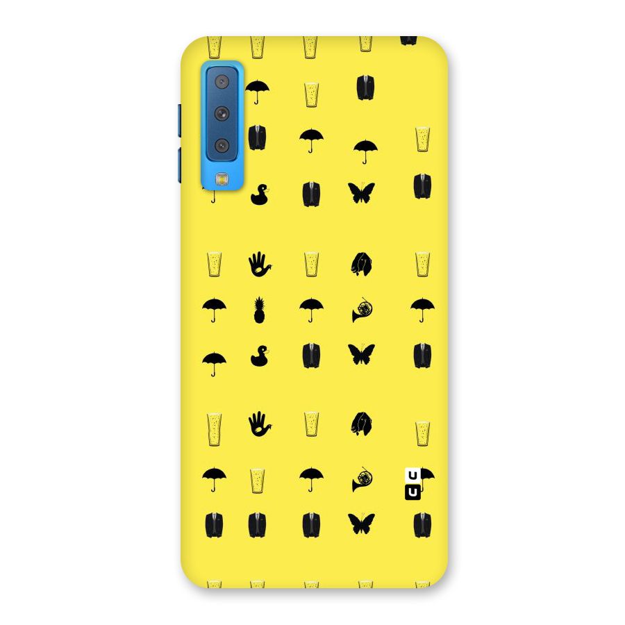 Glass Pattern Back Case for Galaxy A7 (2018)