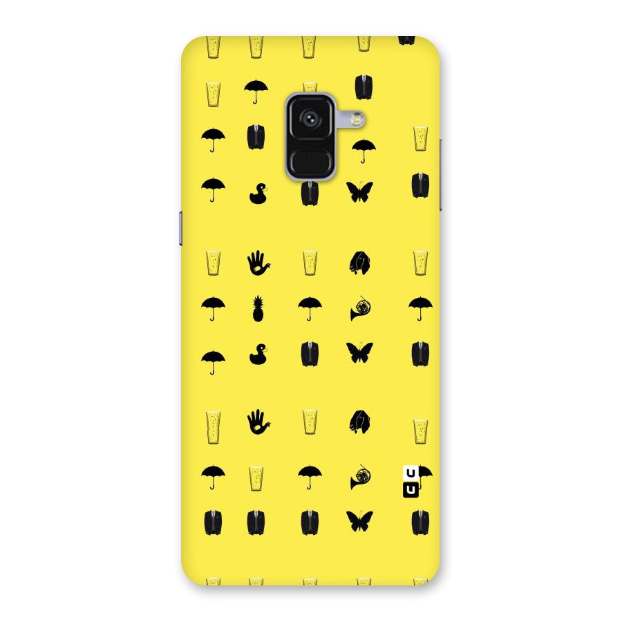 Glass Pattern Back Case for Galaxy A8 Plus
