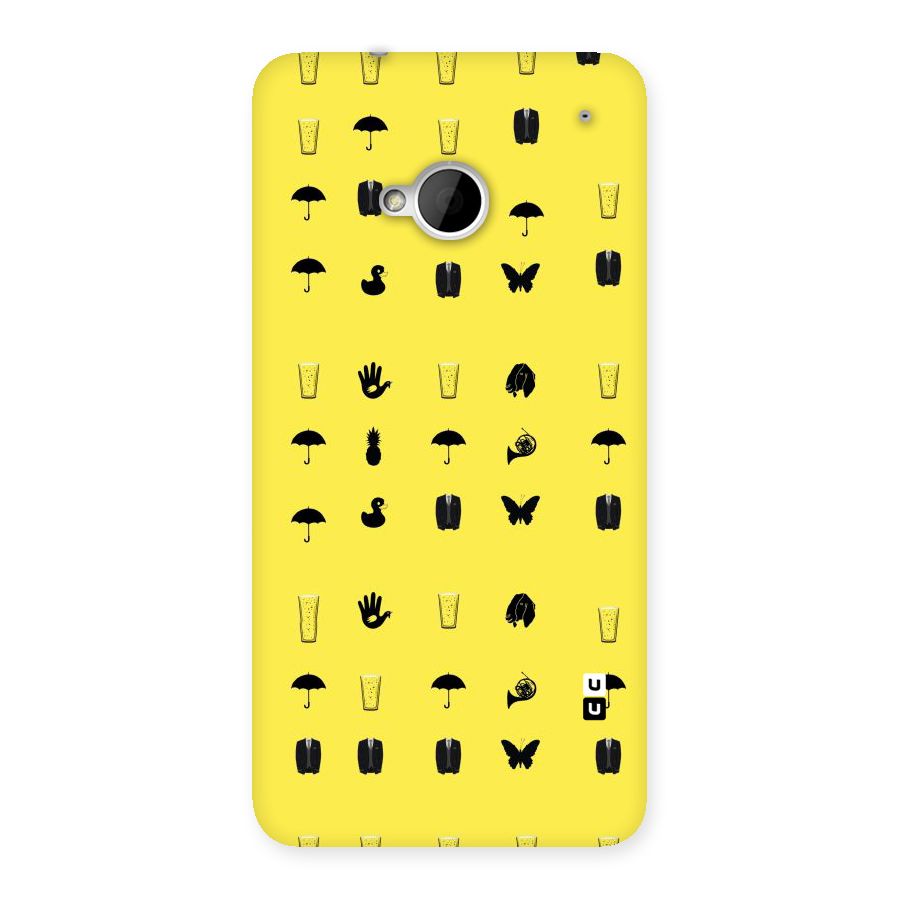 Glass Pattern Back Case for HTC One M7