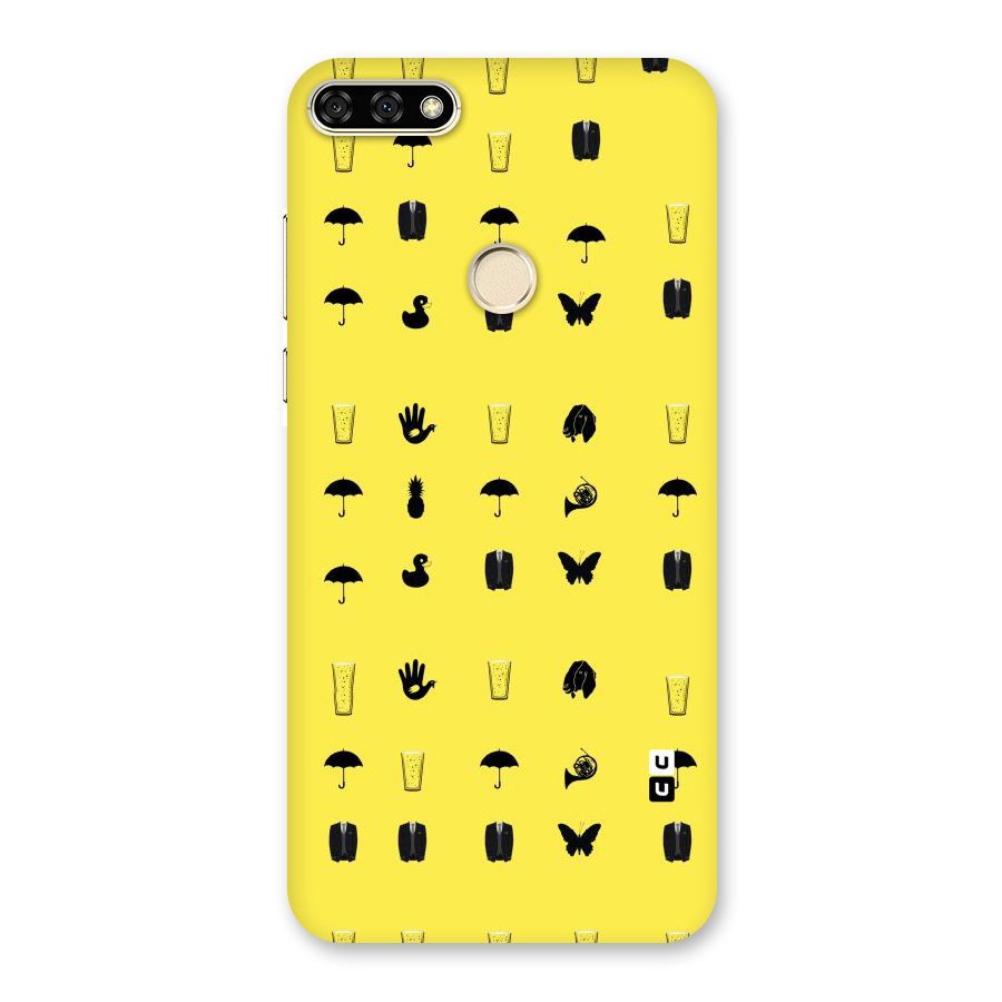 Glass Pattern Back Case for Honor 7A