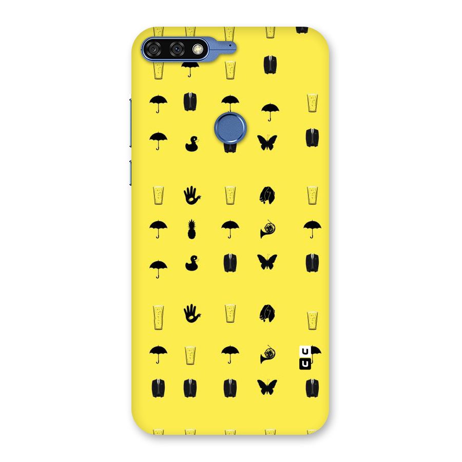 Glass Pattern Back Case for Honor 7C