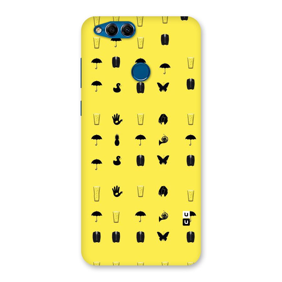Glass Pattern Back Case for Honor 7X