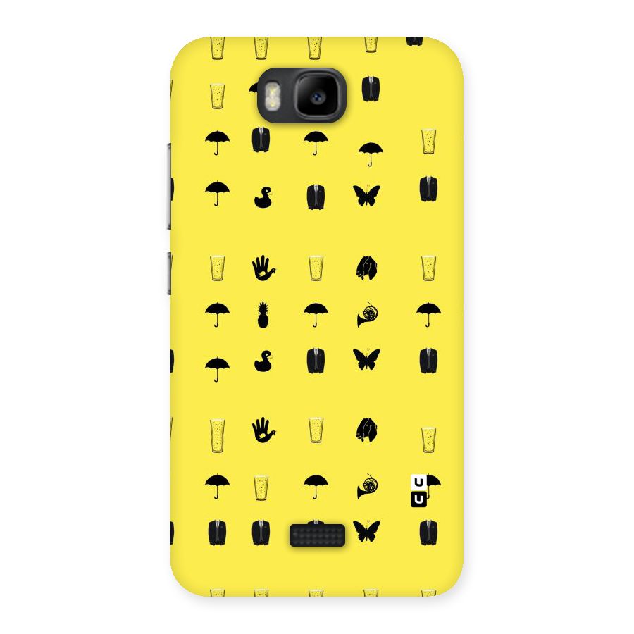 Glass Pattern Back Case for Honor Bee