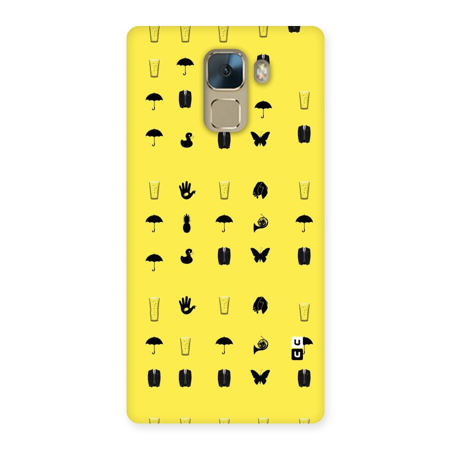 Glass Pattern Back Case for Huawei Honor 7