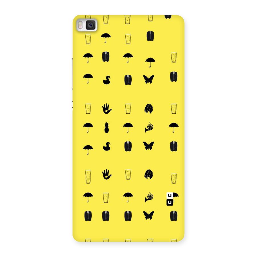 Glass Pattern Back Case for Huawei P8
