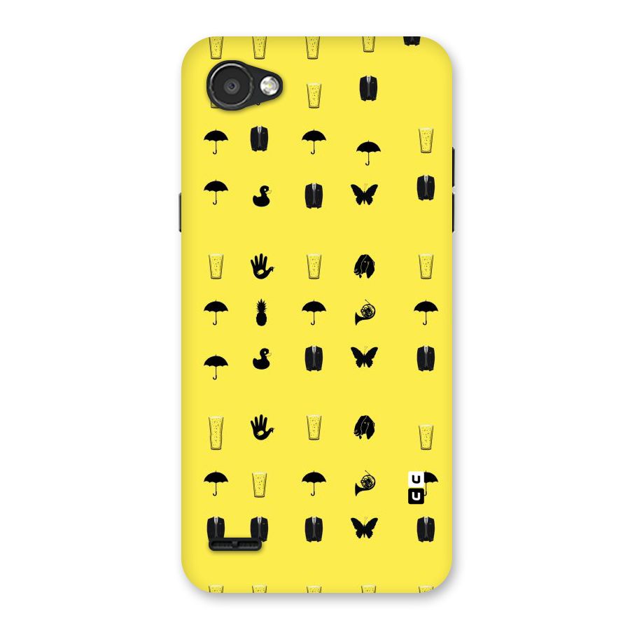 Glass Pattern Back Case for LG Q6