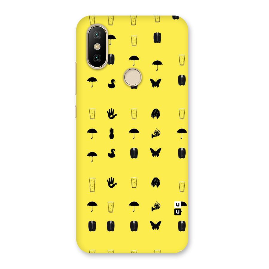 Glass Pattern Back Case for Mi A2