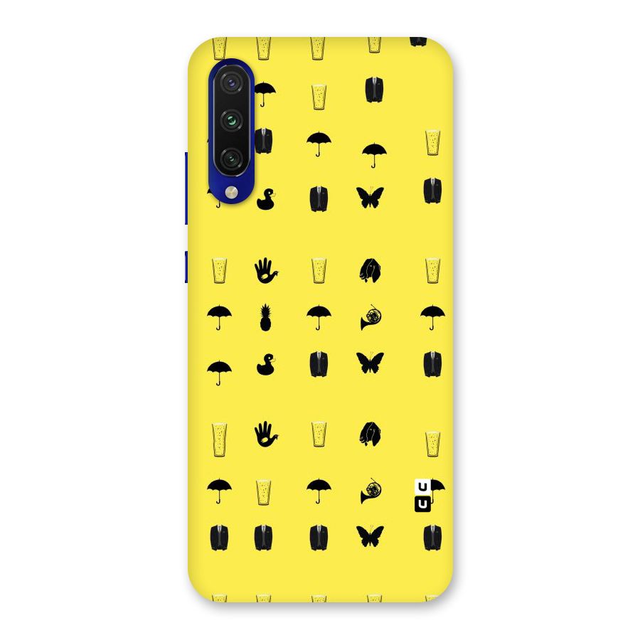 Glass Pattern Back Case for Mi A3