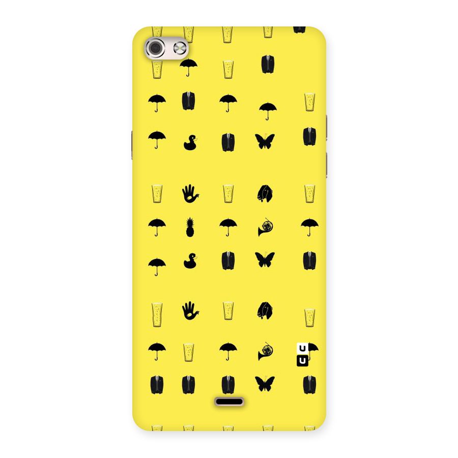 Glass Pattern Back Case for Micromax Canvas Silver 5