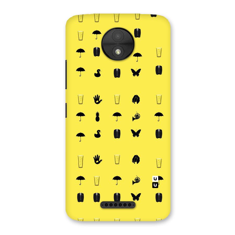 Glass Pattern Back Case for Moto C