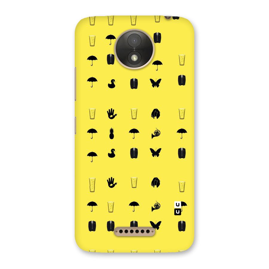 Glass Pattern Back Case for Moto C Plus