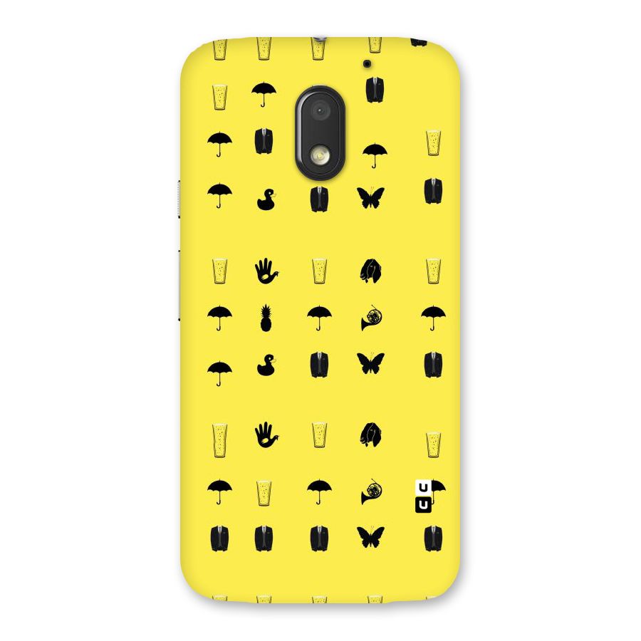 Glass Pattern Back Case for Moto E3 Power