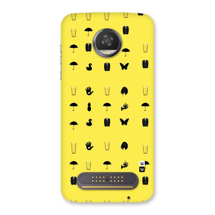 Glass Pattern Back Case for Moto Z2 Play