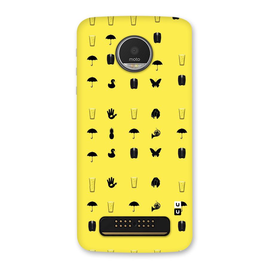 Glass Pattern Back Case for Moto Z Play