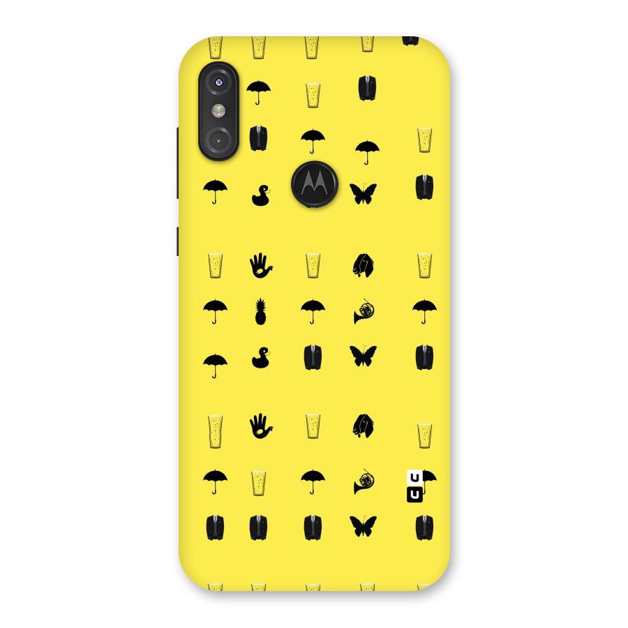 Glass Pattern Back Case for Motorola One Power