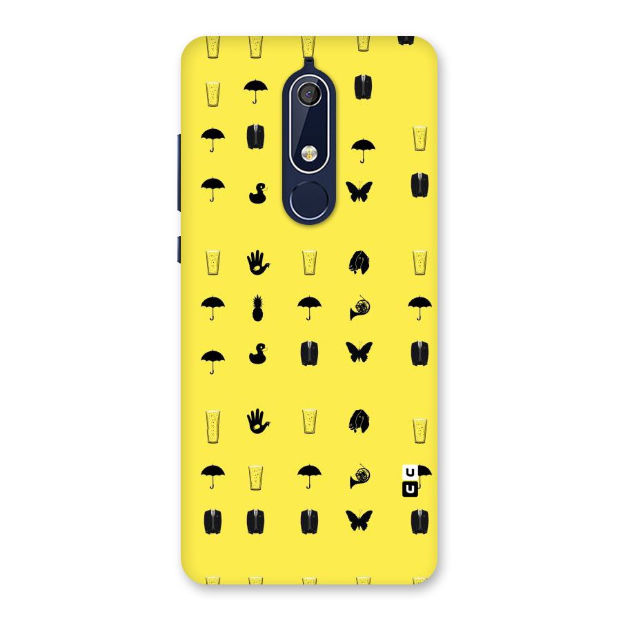 Glass Pattern Back Case for Nokia 5.1