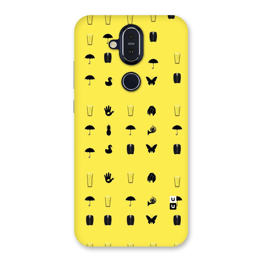 Glass Pattern Back Case for Nokia 8.1